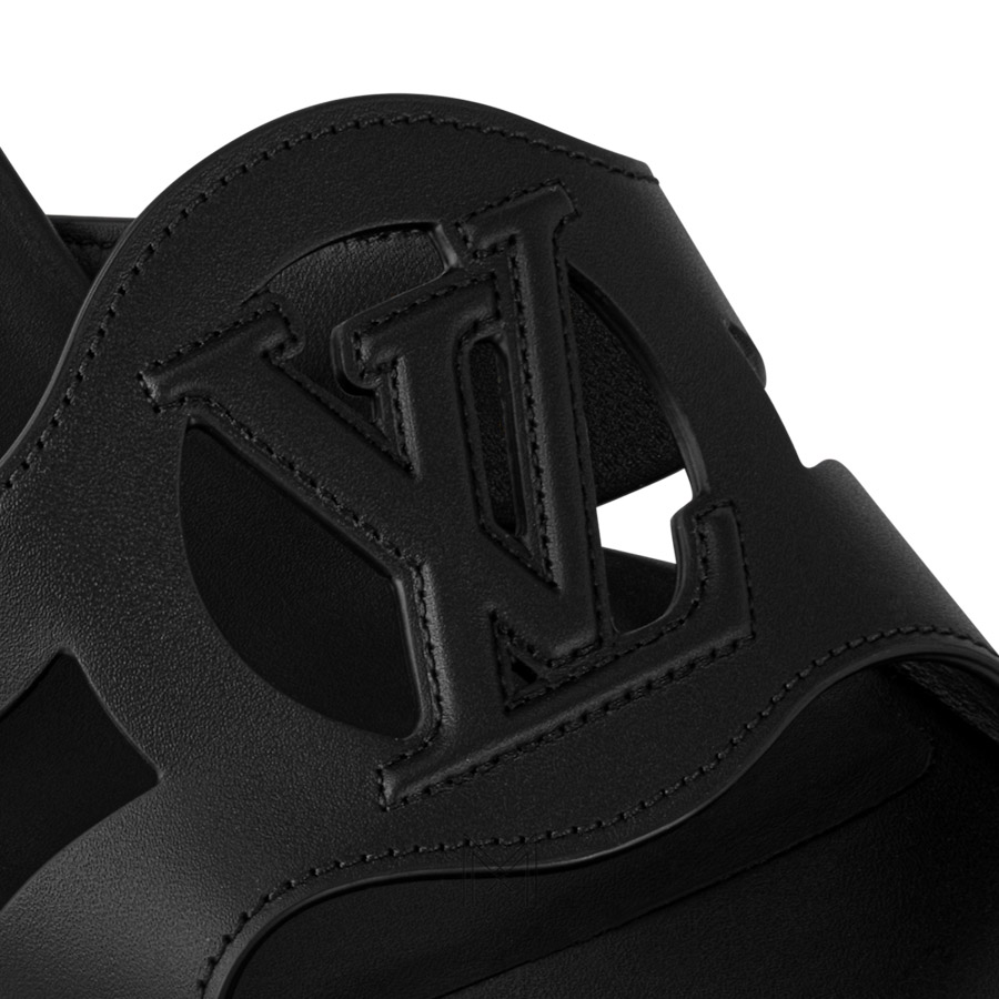 Dép cao gót nữ Louis Vuitton Isola Mule màu đen da bê chính hãng LVD20 2026 Dép cao gót nữ Louis Vuitton Isola Mule màu đen da bê chính hãng LVD20 2026
