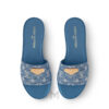 Dép LV Lily mule màu xanh denim monogram nhãn da authentic LVD14 2026