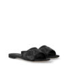 Dép LV Neo Revival Flat Mule màu đen hoạ tiết monogram dập nổi LVD16 2026
