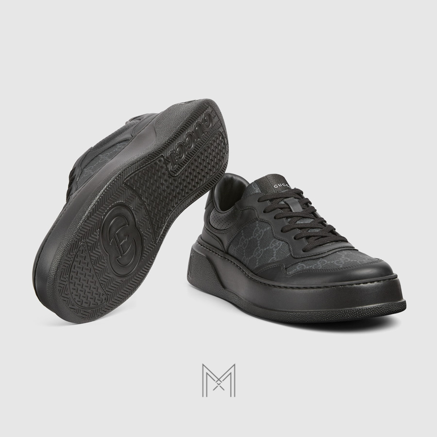 Giày thể thao Gucci Chunky Sneaker màu đen hoạ tiết GG hàng hiệu MHG52 2026 Giày thể thao Gucci Chunky Sneaker màu đen hoạ tiết GG hàng hiệu MHG52 2026