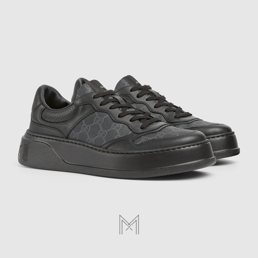Giày thể thao Gucci Chunky Sneaker màu đen hoạ tiết GG hàng hiệu MHG52 2026 Giày thể thao Gucci Chunky Sneaker màu đen hoạ tiết GG hàng hiệu MHG52 2026