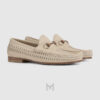 Giày Loafer Gucci Horsebit 1953 màu be hàng hiệu authentic MHG34 2026