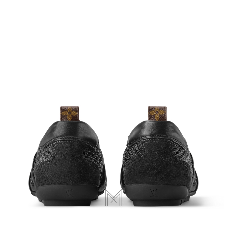 Giày Louis Vuitton Sneakerina màu đen vải lưới phối da chính hãng MLV20 2026 Giày Louis Vuitton Sneakerina màu đen vải lưới phối da chính hãng MLV20 2026