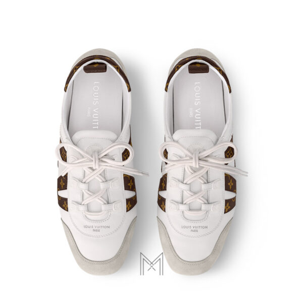 Giày Louis Vuitton Sneakerina màu trắng phối nâu monogram MLV18