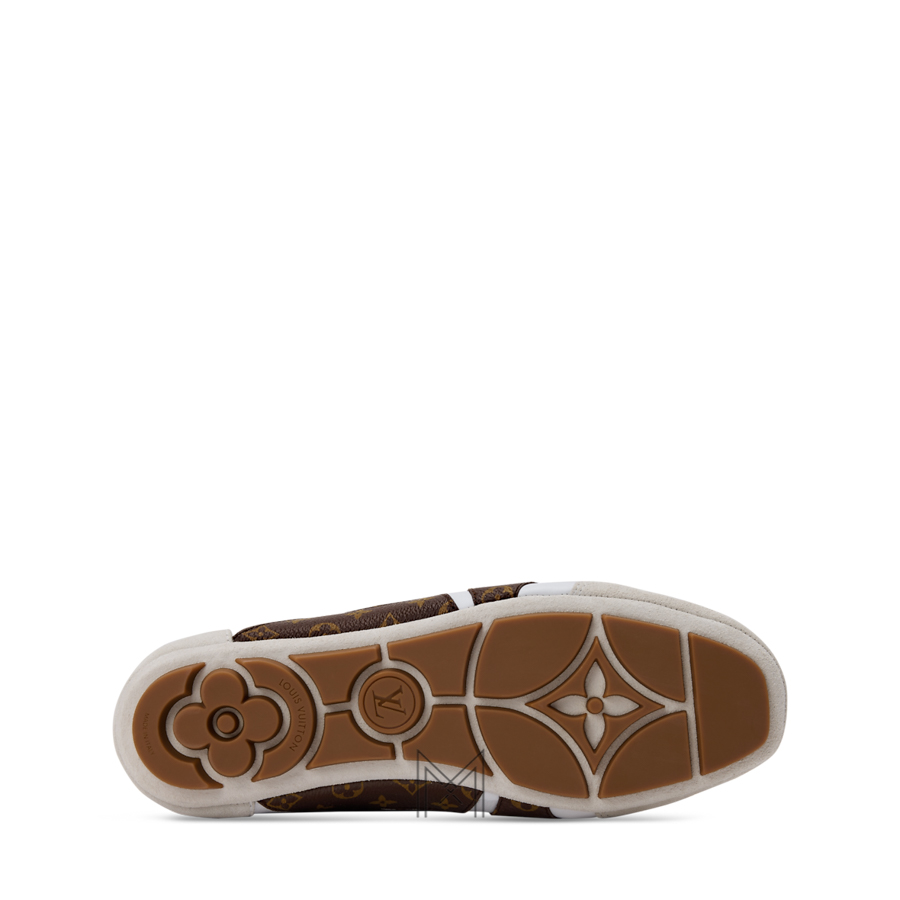 Giày LV Sneakerina Mary Jane màu trắng phối nâu monogram MLV32 2026 Giày LV Sneakerina Mary Jane màu trắng phối nâu monogram MLV32 2026