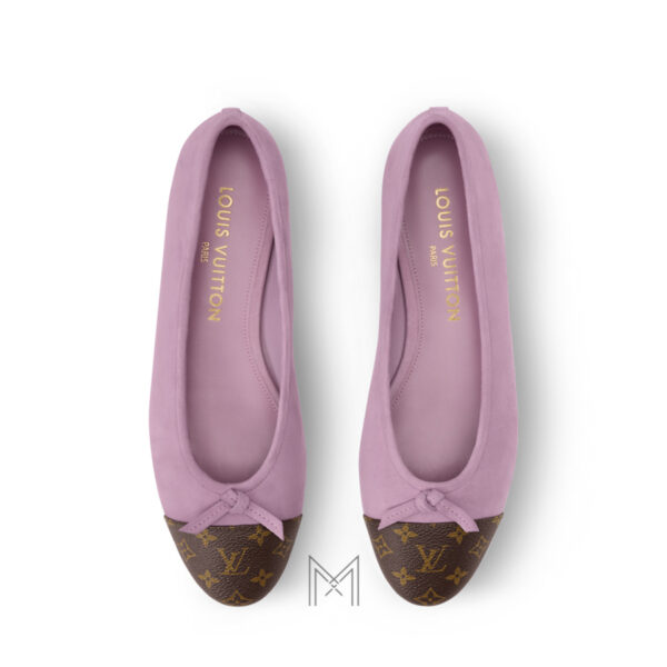 Giày búp bê Louis Vuitton Darling phối màu da cừu chính hãng MLV16