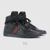 Giày nam Gucci Stretch high-top trainer màu đen hàng hiệu MHG50 2026