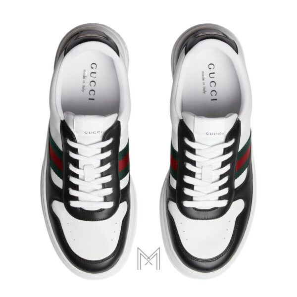 Giày thể thao Gucci nam phối màu đen trắng hàng hiệu authentic MHG62