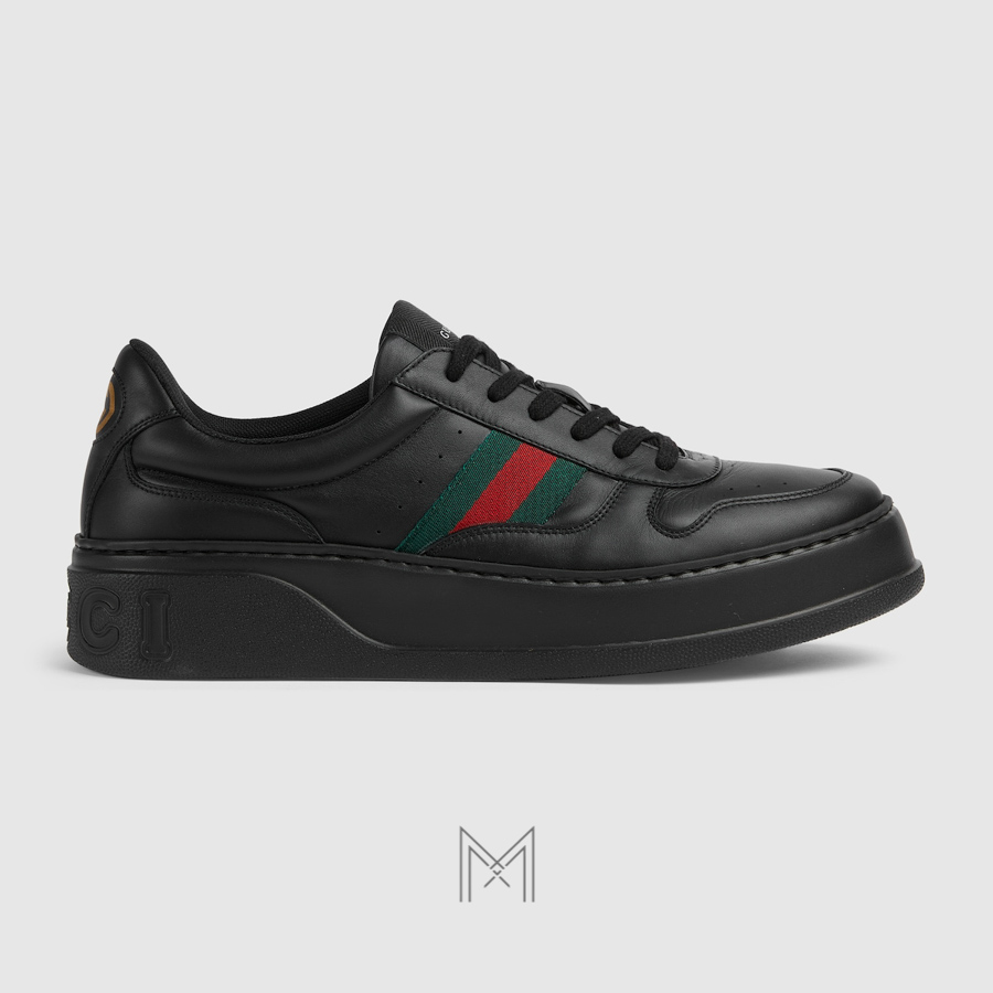 Giày da thể thao Gucci Chunky Trainer màu đen chính hãng MHG61 2026 Giày da thể thao Gucci Chunky Trainer màu đen chính hãng MHG61 2026