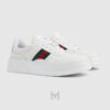 Giày thể thao Gucci Chunky Trainer màu trắng phối dải web xanh đỏ authentic MHG60 2026