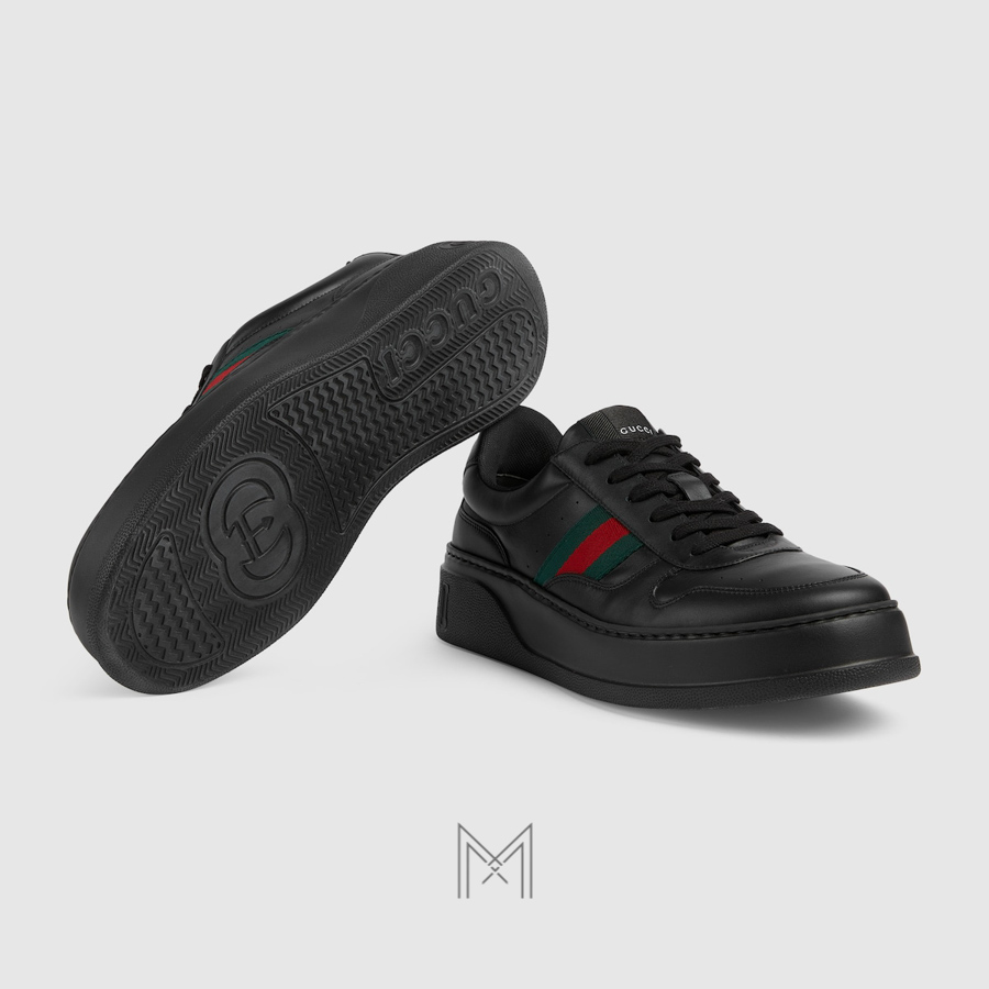 Giày da thể thao Gucci Chunky Trainer màu đen chính hãng MHG61 2026 Giày da thể thao Gucci Chunky Trainer màu đen chính hãng MHG61 2026