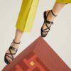 Dép quai hậu Hermes June chính hãng màu đen khoá bạc MHHH055 2026