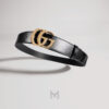 Thắt lưng Gucci dây da màu đen mặt khoá Double G kim loại màu vàng GTL32 2026 Thắt lưng Gucci dây da màu đen mặt khoá Double G kim loại màu vàng GTL32 2026