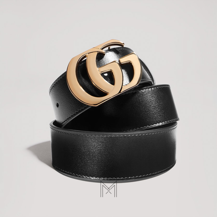 Thắt lưng Gucci dây da màu đen mặt khoá Double G kim loại màu vàng GTL32 2026 Thắt lưng Gucci dây da màu đen mặt khoá Double G kim loại màu vàng GTL32 2026