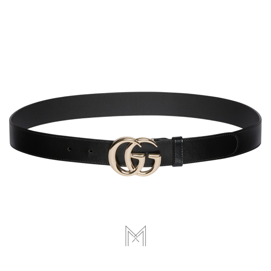 Thắt lưng Gucci dây da màu đen mặt khoá GG kim loại màu vàng GTL77 2026 Thắt lưng Gucci dây da màu đen mặt khoá GG kim loại màu vàng GTL77 2026