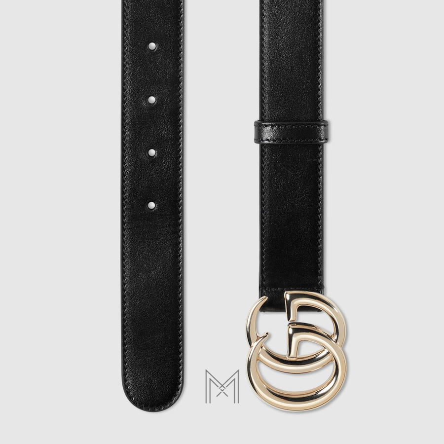 Thắt lưng Gucci dây da màu đen mặt khoá GG kim loại màu vàng GTL77 2026 Thắt lưng Gucci dây da màu đen mặt khoá GG kim loại màu vàng GTL77 2026