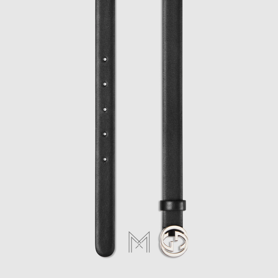 Thắt lưng Gucci dây da màu đen mặt khoá bạc GG tròn GTL72 2026 Thắt lưng Gucci dây da màu đen mặt khoá bạc GG tròn GTL72 2026