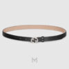 Thắt lưng Gucci dây da màu đen mặt khoá bạc GG tròn GTL72 2026 Thắt lưng Gucci dây da màu đen mặt khoá bạc GG tròn GTL72 2026