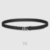Thắt lưng Gucci màu đen hoạ tiết canvas monogram chính hãng GTL66 2026 Thắt lưng Gucci màu đen hoạ tiết canvas monogram chính hãng GTL66 2026