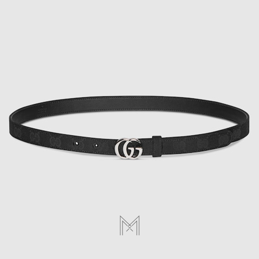 Thắt lưng Gucci màu đen hoạ tiết canvas monogram chính hãng GTL66 2026 Thắt lưng Gucci màu đen hoạ tiết canvas monogram chính hãng GTL66 2026