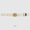 Thắt lưng Gucci hai mặt dây da khoá GG màu vàng authentic GGGTL76 2026