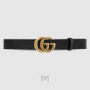 Thắt lưng nữ Gucci bản to hai mặt khoá kim loại GG màu vàng GTL85 2026