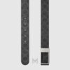Thắt lưng hai mặt Gucci khoá hình chữ nhật xám chì chính hãng GTL02 2026 Thắt lưng hai mặt Gucci khoá hình chữ nhật xám chì chính hãng GTL02 2026