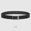 Thắt lưng hai mặt Gucci khoá hình chữ nhật xám chì chính hãng GTL02 2026 Thắt lưng hai mặt Gucci khoá hình chữ nhật xám chì chính hãng GTL02 2026