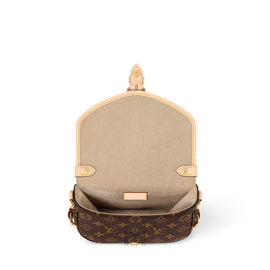 Túi Xách Đeo Chéo LV Saumur BB Màu Nâu Monogram Canvas Authentic MM019 2026 Túi Xách Đeo Chéo LV Saumur BB Màu Nâu Monogram Canvas Authentic MM019 2026