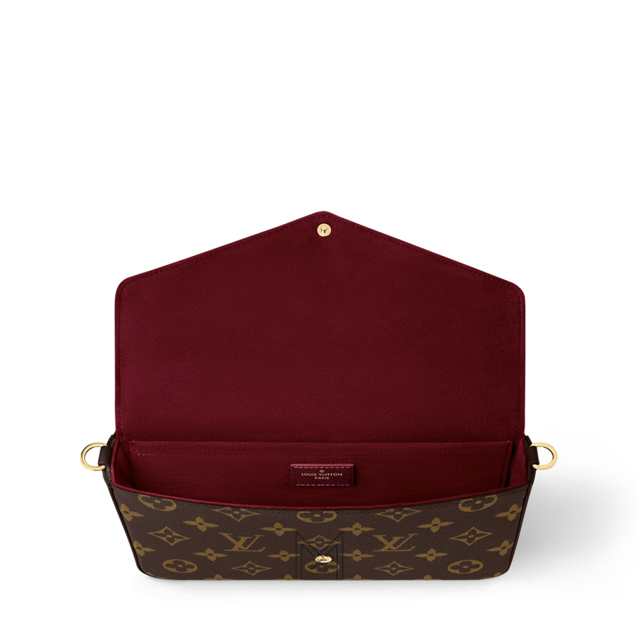 Túi Đeo Chéo Nữ Louis Vuitton Félicie Pochette Nâu Monogram Canvas MM028 2026 Túi Đeo Chéo Nữ Louis Vuitton Félicie Pochette Nâu Monogram Canvas MM028 2026