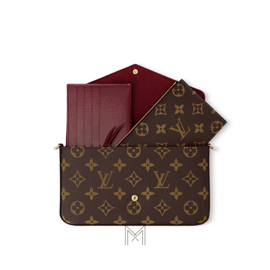 Túi Đeo Chéo Nữ Louis Vuitton Félicie Pochette Nâu Monogram Canvas MM028 2026 Túi Đeo Chéo Nữ Louis Vuitton Félicie Pochette Nâu Monogram Canvas MM028 2026