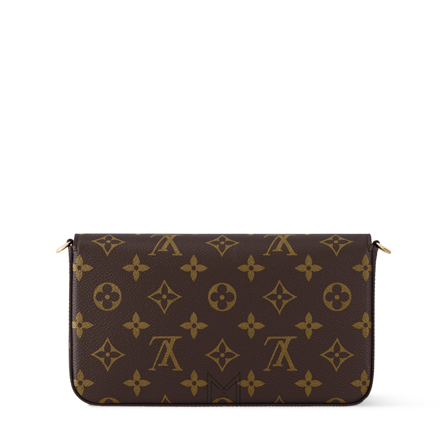 Túi Đeo Chéo Nữ Louis Vuitton Félicie Pochette Nâu Monogram Canvas MM028 2026 Túi Đeo Chéo Nữ Louis Vuitton Félicie Pochette Nâu Monogram Canvas MM028 2026