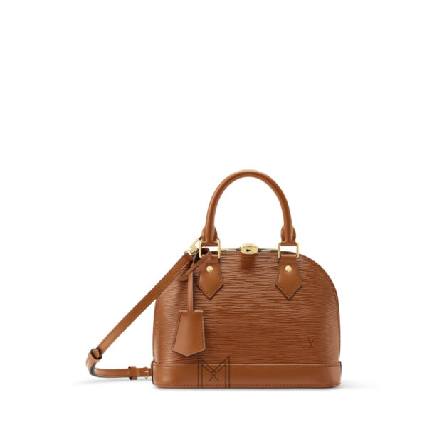 Túi Xách Hến Louis Vuitton Alma BB Nâu Camel Da Epi Hàng Hiệu MM050