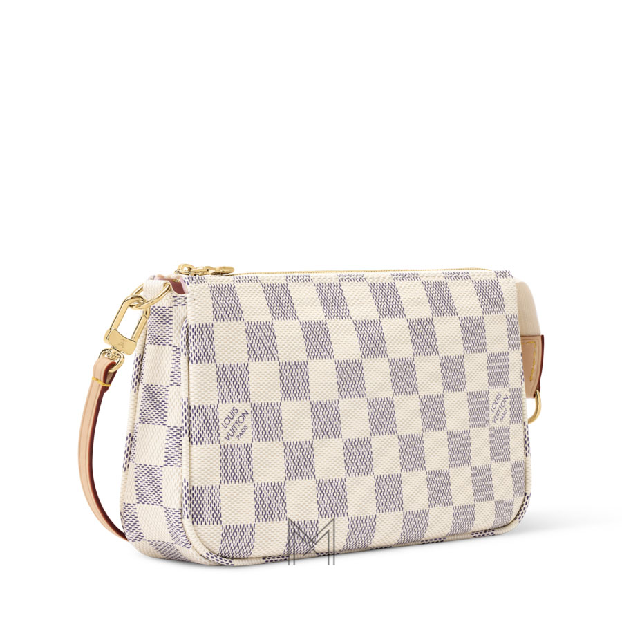 Túi Xách LV Pochette Damier Azur Canvas Hàng Hiệu Chính Hãng MM046 2026 Túi Xách LV Pochette Damier Azur Canvas Hàng Hiệu Chính Hãng MM046 2026