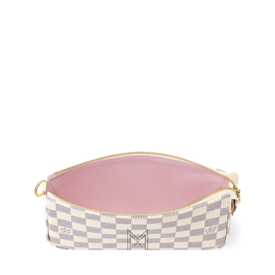Túi Xách LV Pochette Damier Azur Canvas Hàng Hiệu Chính Hãng MM046 2026 Túi Xách LV Pochette Damier Azur Canvas Hàng Hiệu Chính Hãng MM046 2026