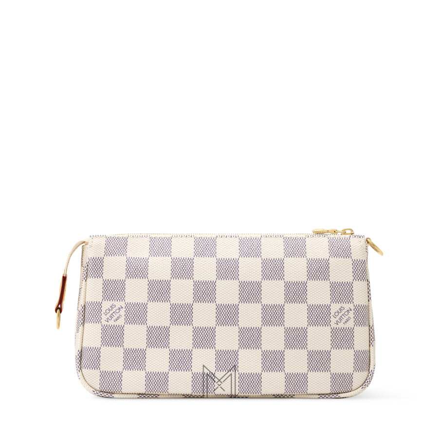 Túi Xách LV Pochette Damier Azur Canvas Hàng Hiệu Chính Hãng MM046 2026 Túi Xách LV Pochette Damier Azur Canvas Hàng Hiệu Chính Hãng MM046 2026