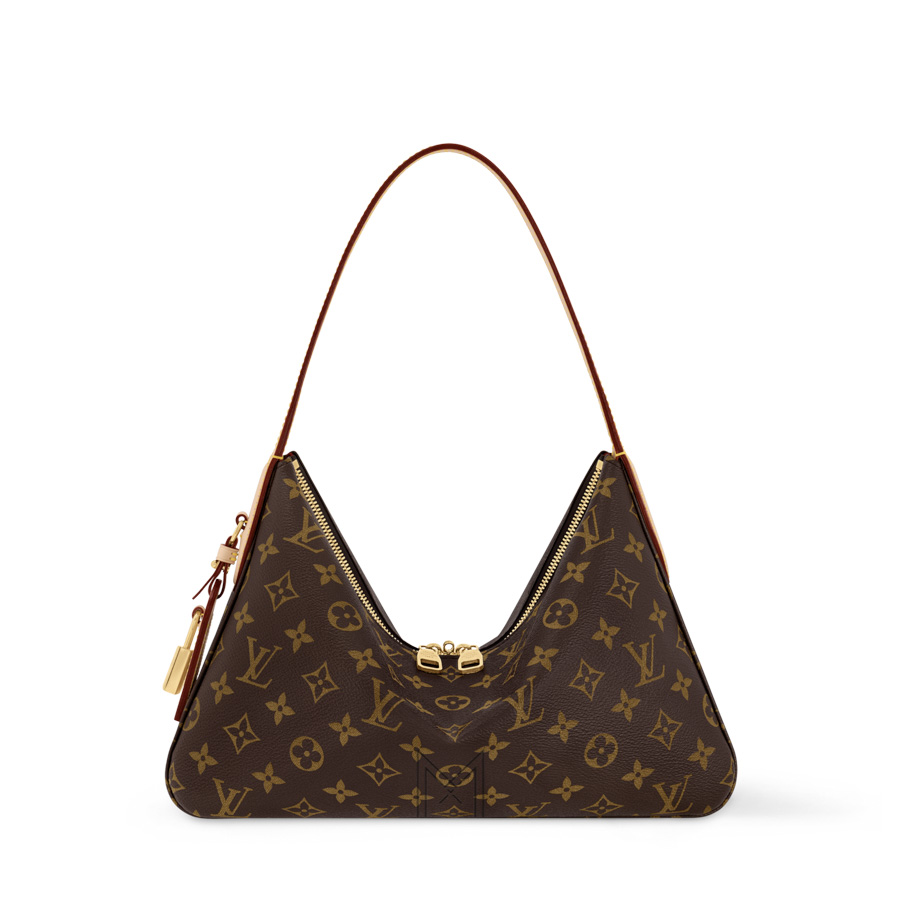 Túi Xách LV Slouchy PM Nâu Monogram Canvas Chính Hãng MM129 2026 Túi Xách LV Slouchy PM Nâu Monogram Canvas Chính Hãng MM129 2026