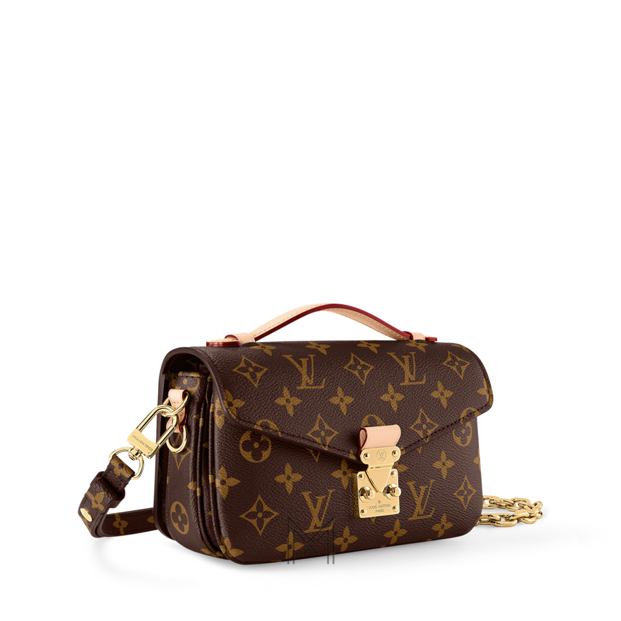 Túi Đeo Chéo Nữ LV Pochette Métis East West Nâu Monogram Auth MM033 2026 Túi Đeo Chéo Nữ LV Pochette Métis East West Nâu Monogram Auth MM033 2026