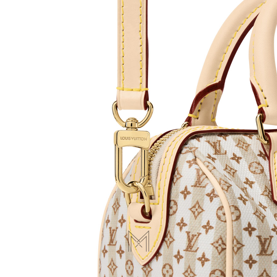 Túi Trống LV Speedy Bandoulière 20 Màu Be Phối Trắng Monogram Chính Hãng MM185 2026 Túi Trống LV Speedy Bandoulière 20 Màu Be Phối Trắng Monogram Chính Hãng MM185 2026