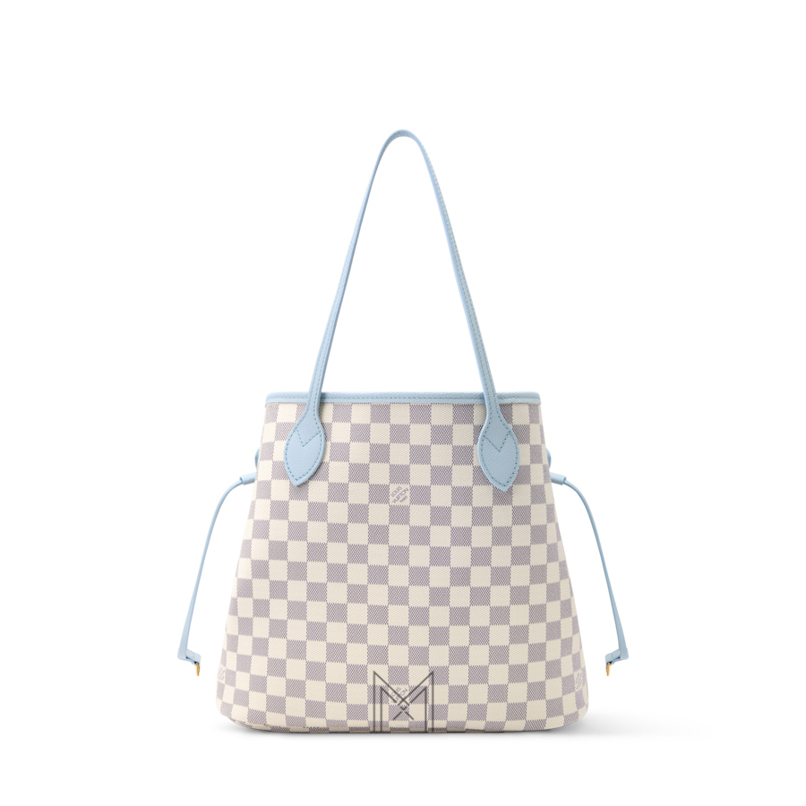 Túi Xách LV Neverfull Inside Out MM Xanh Phối Họa Tiết Damier Azur Chính Hãng MM195 2026 Túi Xách LV Neverfull Inside Out MM Xanh Phối Họa Tiết Damier Azur Chính Hãng MM195 2026