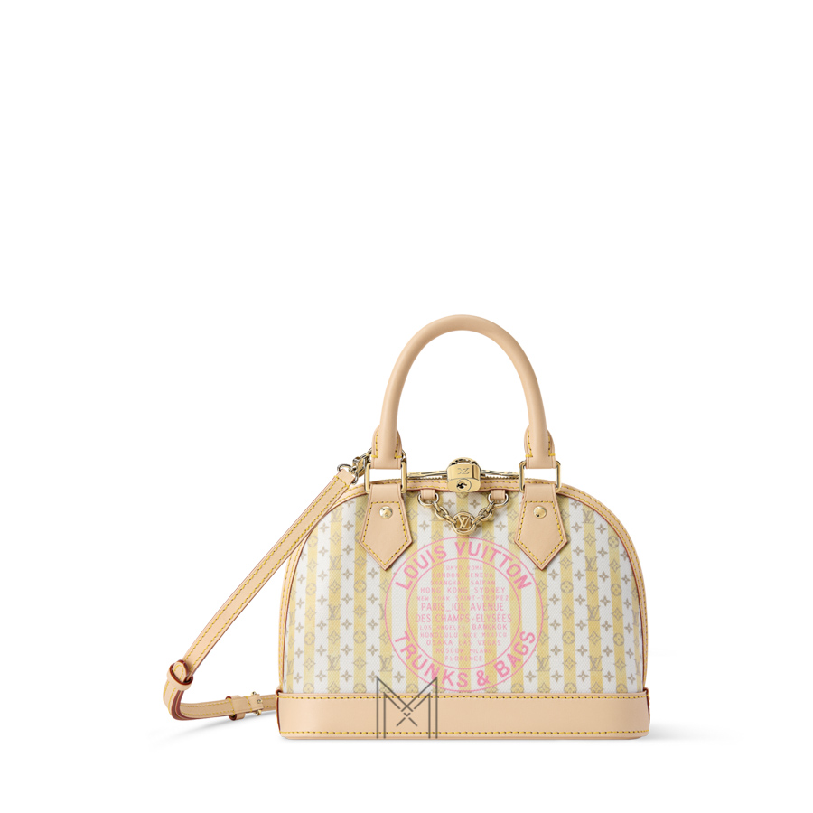 Túi Xách Đeo Chéo LV Alma BB Vàng Trắng Monogram MM180 2026 Túi Xách Đeo Chéo LV Alma BB Vàng Trắng Monogram MM180 2026