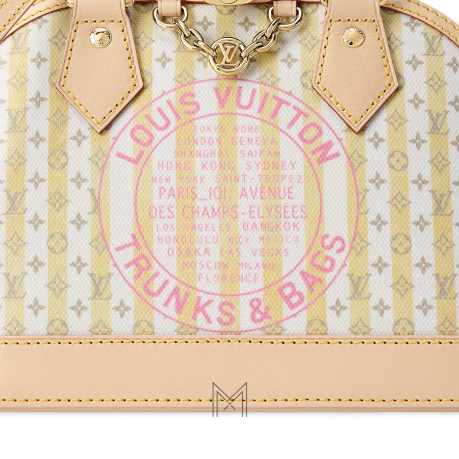 Túi Xách Đeo Chéo LV Alma BB Vàng Trắng Monogram MM180 2026 Túi Xách Đeo Chéo LV Alma BB Vàng Trắng Monogram MM180 2026