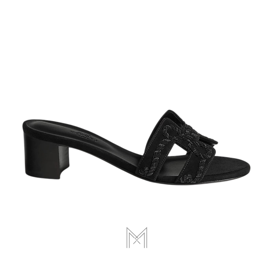 Cao gót Hermes Oasis chính hãng màu đen MHHH075 2026 Cao gót Hermes Oasis chính hãng màu đen MHHH075 2026