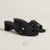 Cao gót Hermes Oasis chính hãng màu đen MHHH075 2026