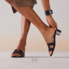 Cao gót Hermes Oasis chính hãng màu đen MHHH075 2026
