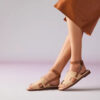 Sandal Hermes Maya chính hãng màu be da lộn MHHH029 2026