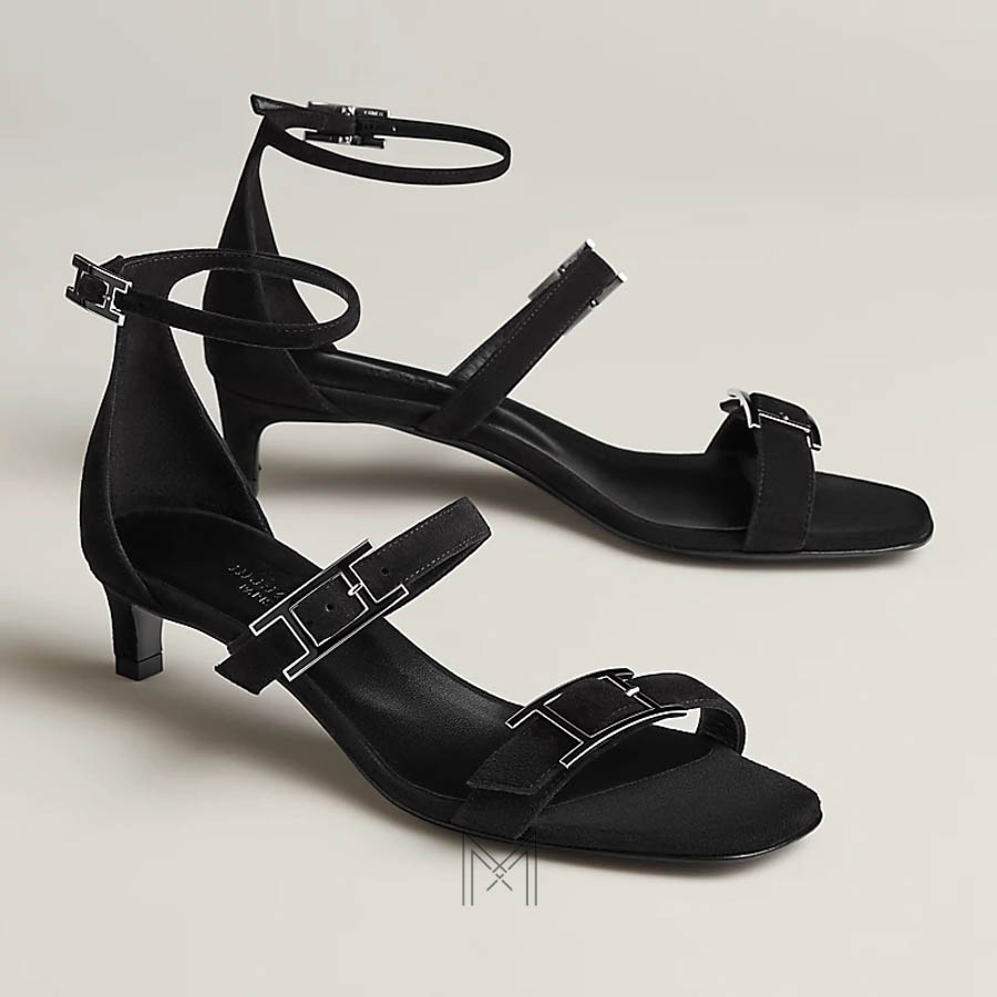 Sandal cao gót Hermes Liv 40 chính hãng màu đen MHHH069 2026 Sandal cao gót Hermes Liv 40 chính hãng màu đen MHHH069 2026