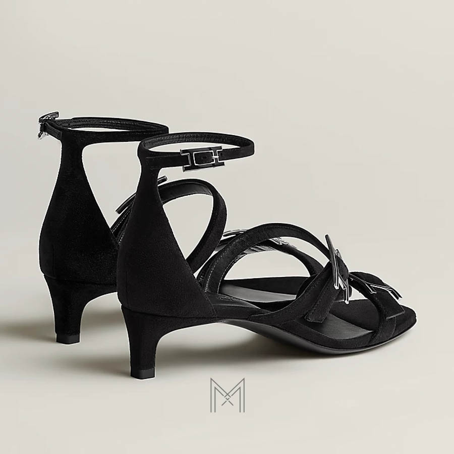 Sandal cao gót Hermes Liv 40 chính hãng màu đen MHHH069 2026 Sandal cao gót Hermes Liv 40 chính hãng màu đen MHHH069 2026