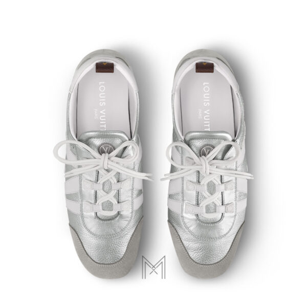 Giày sneaker LV màu bạc hàng hiệu chính hãng MLV28