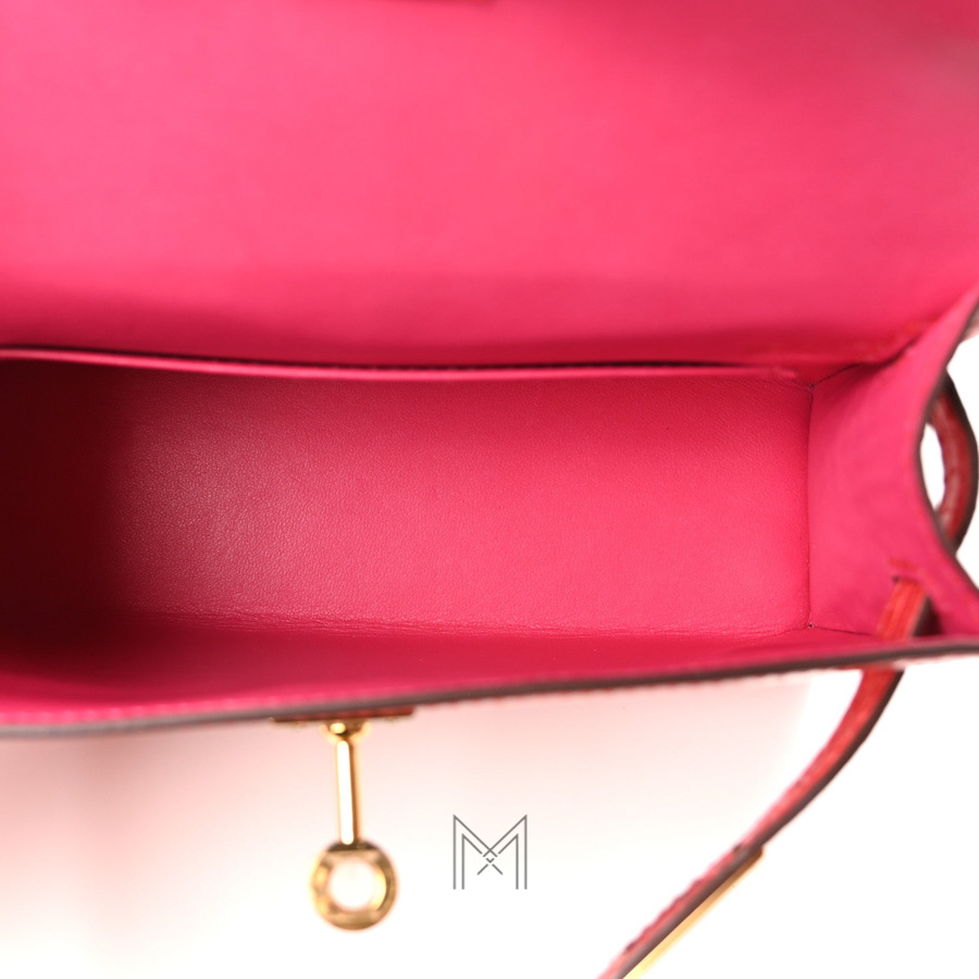 Túi Hermes Kelly mini màu đỏ da cá sấu chính hãng THM02 2026 Túi Hermes Kelly mini màu đỏ da cá sấu chính hãng THM02 2026
